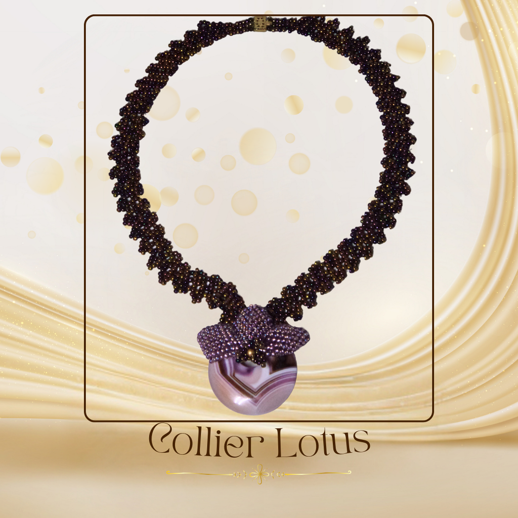 Collier Tissé - Lotus