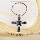 Collier Brodé - Croix