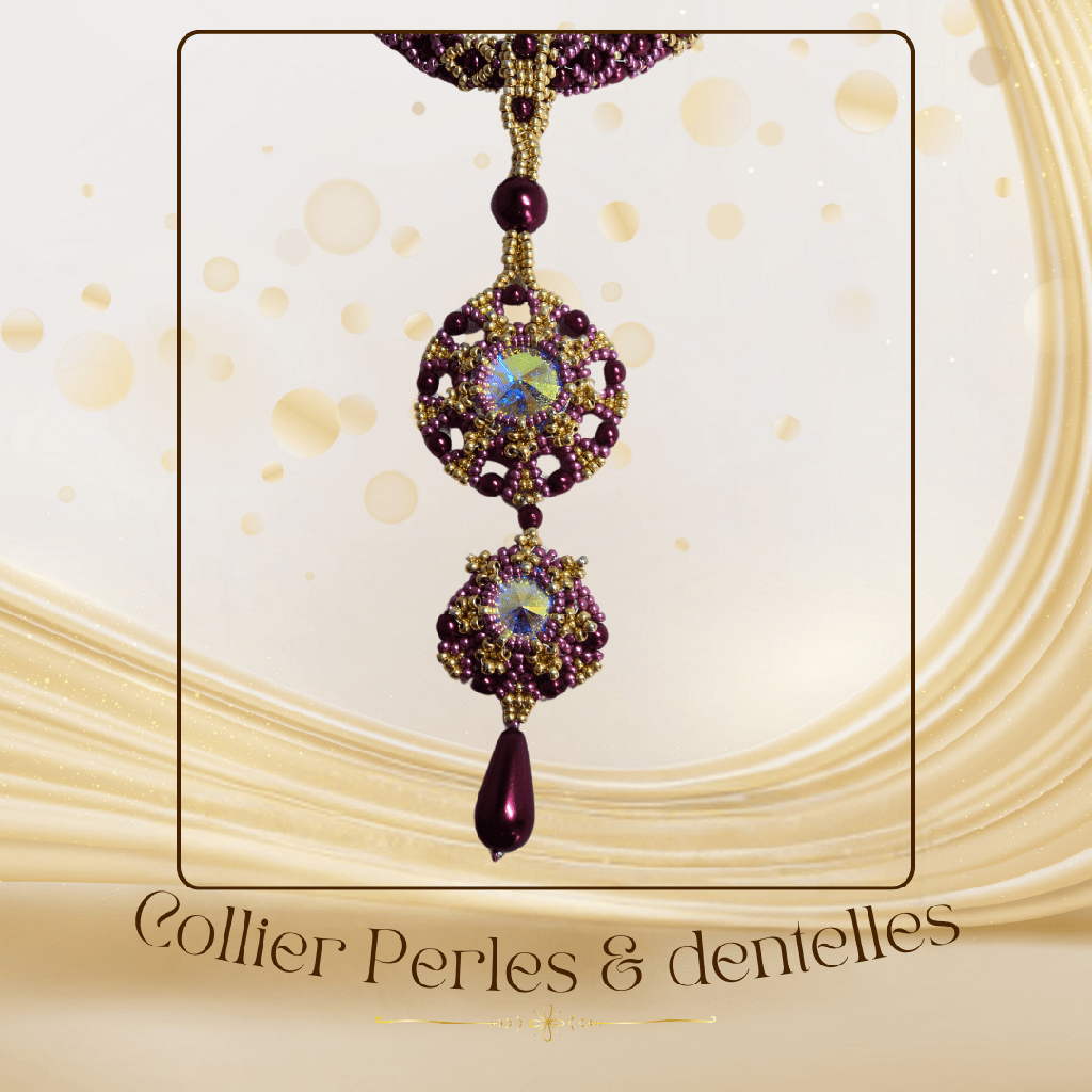 Collier Tissé - Perles & Dentelles