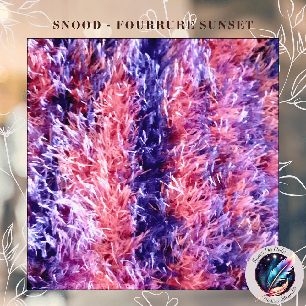 Snood - Fourrure Sunset