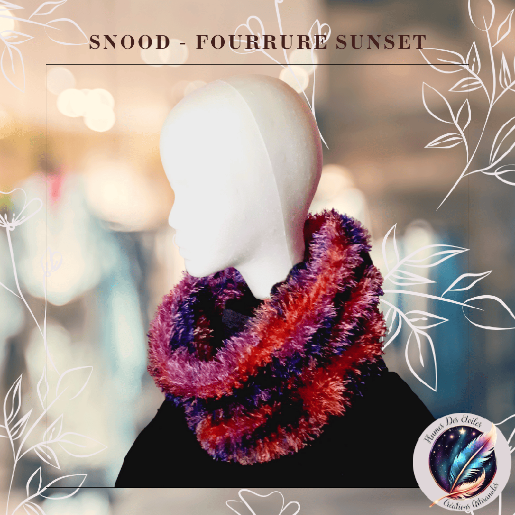 Snood - Fourrure Sunset