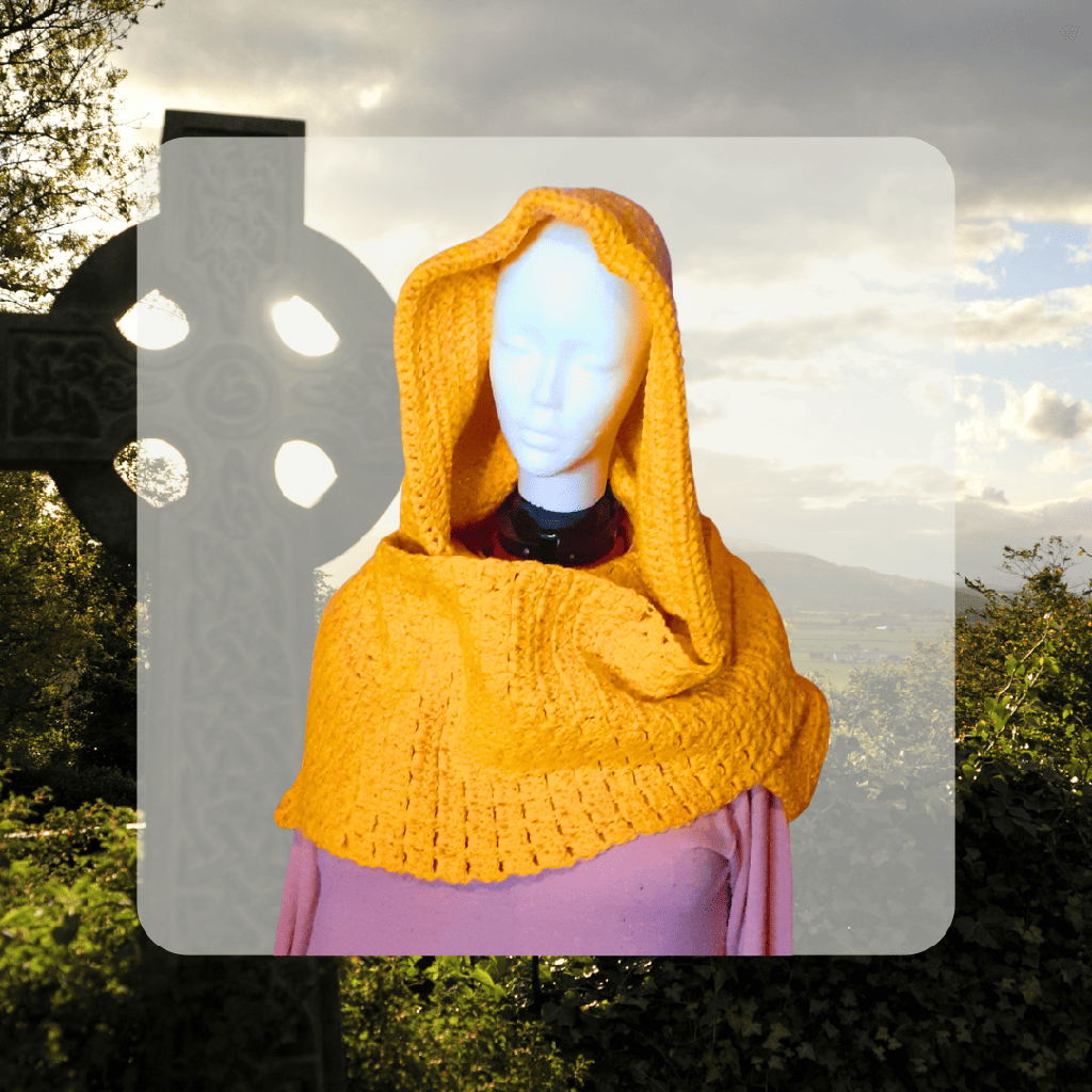 Grand Châle Capuche au crochet