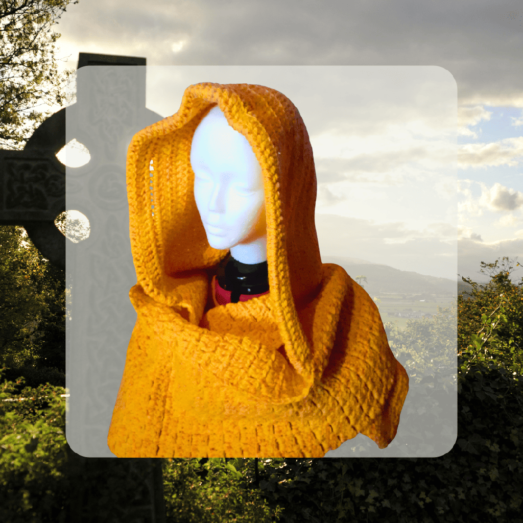 Grand Châle Capuche au crochet