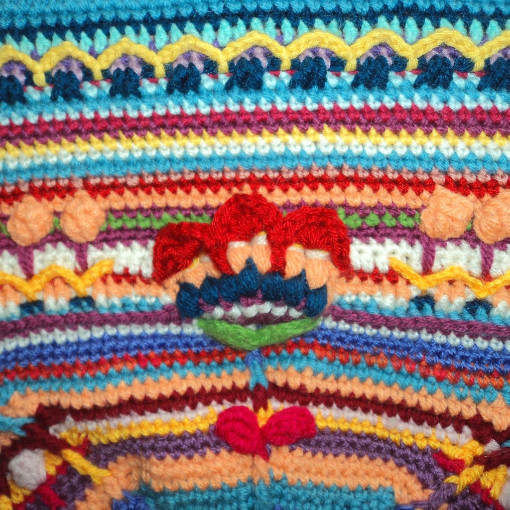 Couverture au crochet - Mandala