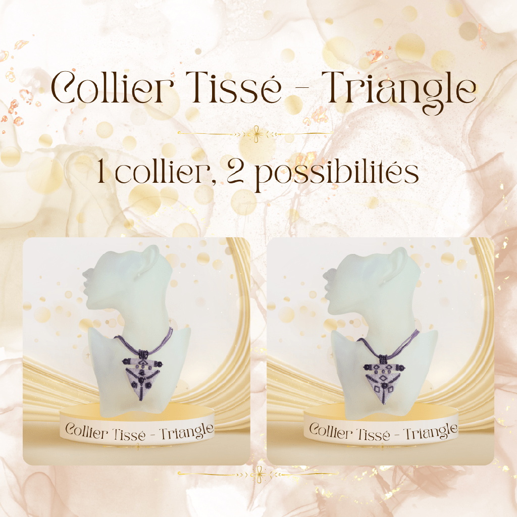 Collier Tissé - Triangle