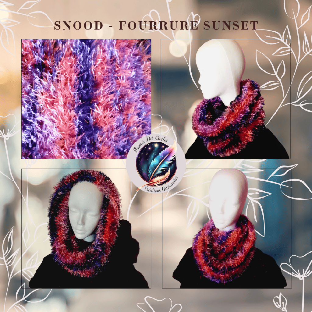 Snood - Fourrure Sunset