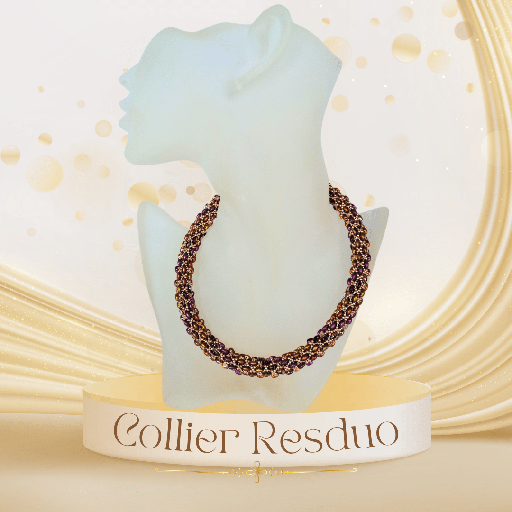 [BIJ16COL002] Collier Brodé - Resduo