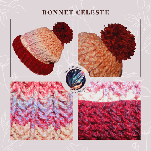 [PAP24BON001] Bonnet Céleste au crochet 