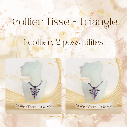 [BIJ14COL004] Collier Tissé - Triangle