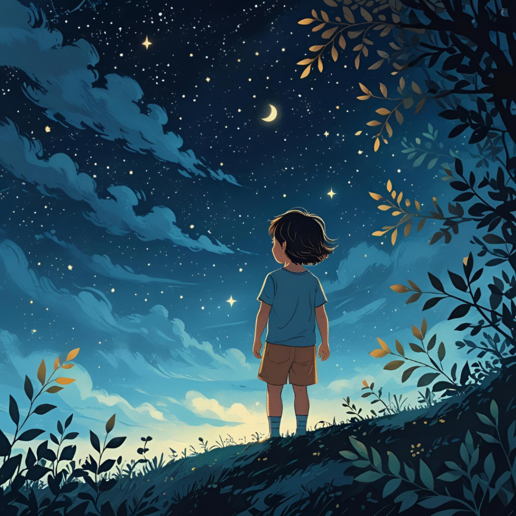 🌌 Un conte doux comme un rêve, pour se souvenir que même dans l’ombre… une étoile veille.